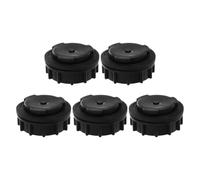 ABOOFAN 5 Pièces 660l Bouchon Plastique en Vidange Noir pour Poubelle | Installation Facile, Protection Étanche et Anti-fuite, Couvercle Inférieur, pour Bac à Déchets Extérieur