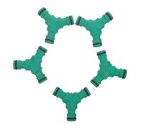 ABOOFAN 5 Pièces Adaptateur D'irrigation à Trois Voies | Raccord en Y Vert, PP et Pom, Installation Facile, Étanche, Résistant aux UV Intempéries