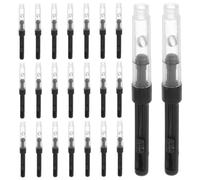 ABOOFAN 50 Pièces Convertisseur D’encre à Piston 0,34 | Remplissage Facile et Propre, Mécanisme Rotatif, Plastique Léger, Usage pour Recharge et Rinçage