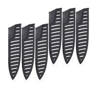 ABOOFAN 6 Pièces Protection pour Couteaux de Chef en Plastique Pp Noir, Fourreau Robuste Adapté à Différents Types de Couteaux, Accessoire Pratique Cuisine Sécurisée