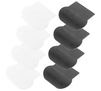 ABOOFAN 8 Pièces Accessoire pour Abattant de Toilettes Noir en Pc, Installation Rapide et Nettoyage Facile, Maison Bureau