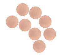 ABOOFAN 8 Pièces Rondelles en Cuivre Pur Rondes pour Joints et Boulons | Plaques Lisses, Bords sans Bavure, Usage Professionnel et Gravure, Conductivité Thermique et Électrique