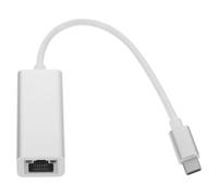 ABOOFAN Adaptateur Ethernet USB Type-c vers Rj45 Puce Haute Performance Compatible Ordinateurs Portables et Téléphones Boîtier Abs, Interface USB Type-c Couleur Aléatoire