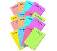 ABOOFAN Autocollants de Notes Fluorescents, Autocollants Mémo, Papier, 16 Livres, 50 Feuilles par Livre, Portables, Adhésifs, pour Bureau et Boutiques