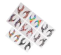 ABOOFAN Autocollants Visage 8 Paires Papier et Colle Décor pour Eyeliner pour Maquillage et Fête