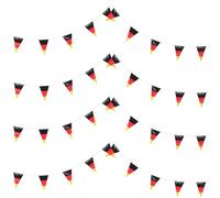ABOOFAN Bannière Drapeau Allemagne 2pcs en Pe Triangulaire Rouge et Jaune, Légère et Facile à Suspendre pour Décoration Événementielle et Club Sportif