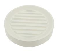 ABOOFAN Base à roulettes pour Pots Ronds, Plateau Blanc PP 25,5 CM | Acier et Caoutchouc, Réservoir D’eau Caché, Mobilité Facile, pour Jardinage et Pots de Plantes