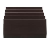 ABOOFAN Boîte à Lames de Rasoir Multi-Emplacements 12 Cases 10,4 X 9,9 X 4,1 CM Marron Organiseur de Rangement pour Lames de Tondeuse Salon de Coiffure Usage Professionnel