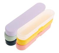 ABOOFAN Boîte de Rangement Portable Boîte Compartimentée en Plastique Transparente 6pcs, Robuste et Solide, Maison Voyage pour Accessoires et Échantillons