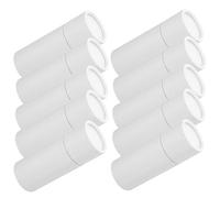 ABOOFAN Boîtes Cylindriques Tubes en Carton 20ml en Papier Blanc Paquet de 10 Portables et Polyvalents pour Emballage de Thé pour Présents de Vacances
