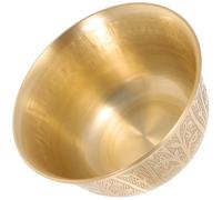 ABOOFAN Bol en cuivre pour riz et eau, bol de temple lisse, finition polie, sans bavures, 2.87 pouces, culte, sacrifice et décoration de maison
