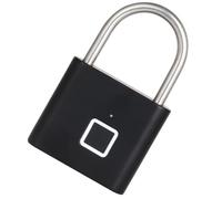 ABOOFAN Cadenas Haute Résistance Intelligent à Empreinte Digitale en Alliage D'aluminium Batterie 110mah pour Porte Extérieure pour Lieux de Travail