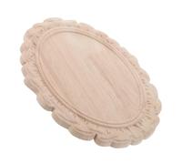 ABOOFAN Cadre de Miroir en Bois Sculpté Vintage Européen Classique, Finition Luxueuse Beige, Solide et Polyvalent pour Décoration de Meubles et Couloirs