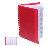 ABOOFAN Carnet de Mots de Passe avec Index Alphabétique A6 à Spirale | PP et Papier, Pages Non Bavantes, Format Compact, Organisation Simple, pour Maison et Seniors