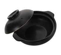 ABOOFAN Ceramic Clay Stew Pot Heat Resistant With Lid Lithium Ceramic Technology For Rice Noodles Soups And Terrines Double-earred Stew Cookware For Home Restaurant