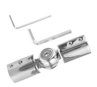 ABOOFAN Connecteur de Coude pour Tringle à Rideaux Acier Inoxydable Charnière Réglable Support Robuste pour Coins de Fenêtres et Rideaux