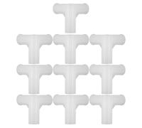 ABOOFAN Connecteur en T 12mm en Plastique Blanc pour Placard 3 Voies Lot de 10 Pièces, Support Robuste et Gain de Place, pour Assemblage DIY et Appartements