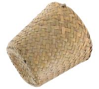 ABOOFAN Corbeille à Déchets Tressée en Paille, Mini, Verte, Portable | Grand Volume, Robuste et Résistant à L’usure, pour Diverses Occasions, Légère et Pratique