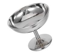 ABOOFAN Coupe à Glace en Acier Inoxydable pour Fruits et Apéritifs | Usage Quotidien et Fêtes, Nettoyage Facile, Rétention Thermique, Style Moderne Élégant, Argenté