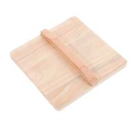 ABOOFAN Couvercle de poêle Tamagoyaki universel en bois 7,87 pouces pour omelette japonaise Couvercle surélevé Anti-poussière Cuisine Maison Style rétro