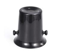 ABOOFAN Crachoir pour Dégustation de Vin Noir en Plastique PP, Seau Rond à Double Oreilles avec Entonnoir, pour Fêtes de Dégustation et Expositions