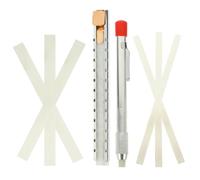 ABOOFAN Crayon Soudeur en Support Acier Inoxydable, Marqueur Industriel pour Tuiles en Acier, Ensemble Complet Recharges, Outil de Marquage pour Chantier