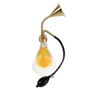 ABOOFAN Diffuseur D’Huiles Essentielles en Verre à Double Paroi Pompe Longue en Laiton - Flacon Testeur D’Arômes Portable pour Spa et Aromathérapie - Mini Diffuseur D’Essences Naturelles