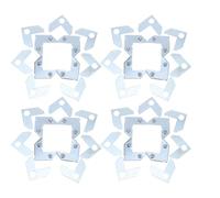 ABOOFAN Équerres d'angle Support Renforcé Argenté 50 Pièces en Alliage D'aluminium 90 Degrés et Performance Robuste pour Cadre Photo pour Installation Murale à Domicile