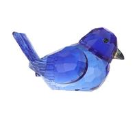 ABOOFAN Figurine Décorative D'oiseau en Cristal Bleu Reflets Arc-en-Ciel, Presse-Papier Miniature Polyvalent pour Décoration de Table et Salon Moderne