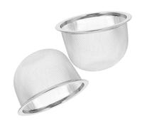 ABOOFAN Filtre Thé Inox en Acier Inoxydable 2pcs Passoire Thé Résistante et Facile à Nettoyer pour Infuseur Théière