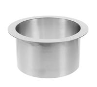 ABOOFAN Goulotte à Déchets Ronde Intégrée au Comptoir en Acier | Design Encastré Œillet, Surface Lisse, Remplacement Facile du Paquet, Usage Maison et Professionnel