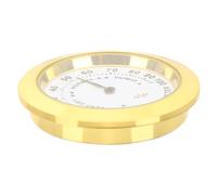 ABOOFAN Hygromètre Portable et Facile à Utiliser pour Violon et Guitare en Alliage Doré Forme Ronde Élégante, pour Étui ou Paquet D'instrument