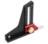 ABOOFAN Jauge de Hauteur Profondeur Alliage Aluminium Règle de Mesure Double Échelle pour Scie à Table Fraiseuse Perceuse et Scie Outil de Réglage pour Menuiserie et Travail