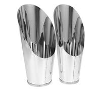 ABOOFAN Kit Jardinage 2pcs Pelle à Seau en Acier Inoxydable Argenté, Poignée Confortable et Design Ergonomique pour Plantation en Extérieur et Entretien des Plantes