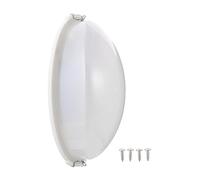ABOOFAN Lampe de Sauna Résistante à l'usure la Vapeur Antidéflagrante en Plastique 3w Vis de Fixation pour Cabine de Hammam et Salle de Sauna Blanche