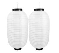 ABOOFAN Lanterne Japonaise ImperméAble Pliable en Soie 45X25X25cm Rouge DéCoration ExtéRieure Et IntéRieure pour FêTe Et Jardin