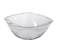 ABOOFAN Lavabo Petite Bassine Ronde de Salon en Plastique Transparent Nettoyant Visage Résistant à L'usure Sûr et Solide pour Usage à Domicile ou Salon