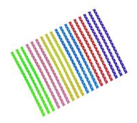 ABOOFAN Liens métalliques 300 pièces attaches pour sacs de friandises en plastique pour emballage avec fermeture fil de 10 cm Couleur Aléatoire
