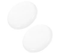 ABOOFAN Lot de 2 Abat-jours Diffuseurs en PC Courbés pour Ampoules Led, Protection Anti-buée et Diffusion Uniforme de Lumière pour Éclairage Domestique Blanc