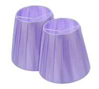 ABOOFAN Lot de 2 Abat-jours en Tissu à Clipser, pour Lampe de Table ou Lampadaire, Décoratif, Pourpre, Robuste, Style Élégant
