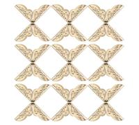 ABOOFAN Lot de 200 Cornières en Fer Vintage Doré pour Albums et Cahiers, Protecteurs de Coin Décoratifs Installation Facile pour Espaces D'étude et Vie