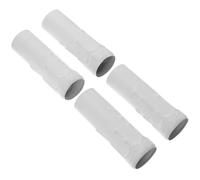ABOOFAN Lot de 4 manchons pour socles de lampe E14, tubes en verre transparent 25x80 mm, accessoires pour lampes à bougie, adaptés aux lampes de chandeliers et ambiances familiales