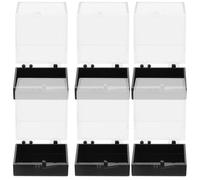 ABOOFAN Lot de 6 Boîtes Transparentes en Plastique pour Collecte D'échantillons, Protection des Minéraux, Boîte de Rangement pour Spécimens de Pierres et Cristaux