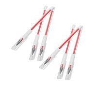 ABOOFAN Lot de 6 Stylos Marqueurs de Tatouage Précis Résistants aux Éclaboussures Rouge, Taille Standard, pour Maquillage Quotidien et Mariages, Outil de Cartographie des Sourcils