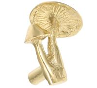 ABOOFAN Lot de Boutons de Placard Champignon en Laiton Or, Poignée de Porte D'armoire Créative, Petite Poignée Facile à Installer pour Tiroir Cuisine