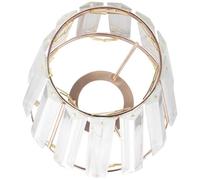 ABOOFAN Luminaire plafonnier abat-jour en cristal style européen or, protection de lampe et éclairage décoratif, adapté au salon et à la chambre