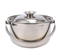 ABOOFAN Marmite à Soupe Inox 16 Cm Couvercle Antirouille Céramique Induction Gaz Casserole Polyvalente La Cuisine Quotidienne