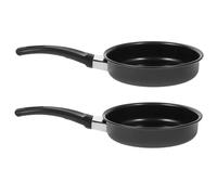 ABOOFAN Mini Poêle à Antiadhésive 14Cm Casserole pour Œufs Poêle à Compatible Induction Lot de 2 Cuisine Maison