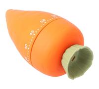 ABOOFAN Minuteur Mécanique Gestion du Temps Orange Forme Carotte Cuisine en Plastique pour Cuisson et Rappel Cuisine, Accessoire Pratique pour Étudiants