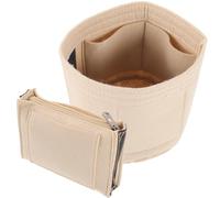 ABOOFAN Organisateur Forme en Grosse Main et Feutre Paquet Beige de Capacité Cylindrique, Rangement Séparé Protection, pour Paquet Cabas et Femmes
